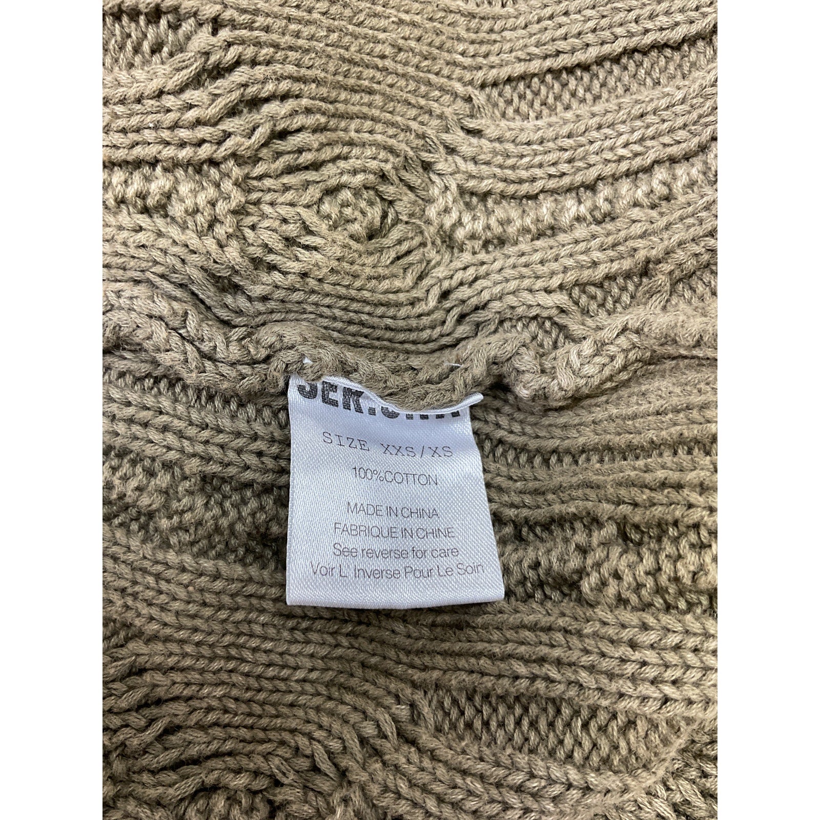 Ser.O.Ya 'Adaline' Tan Cotton Cardigan Size XXS / XS