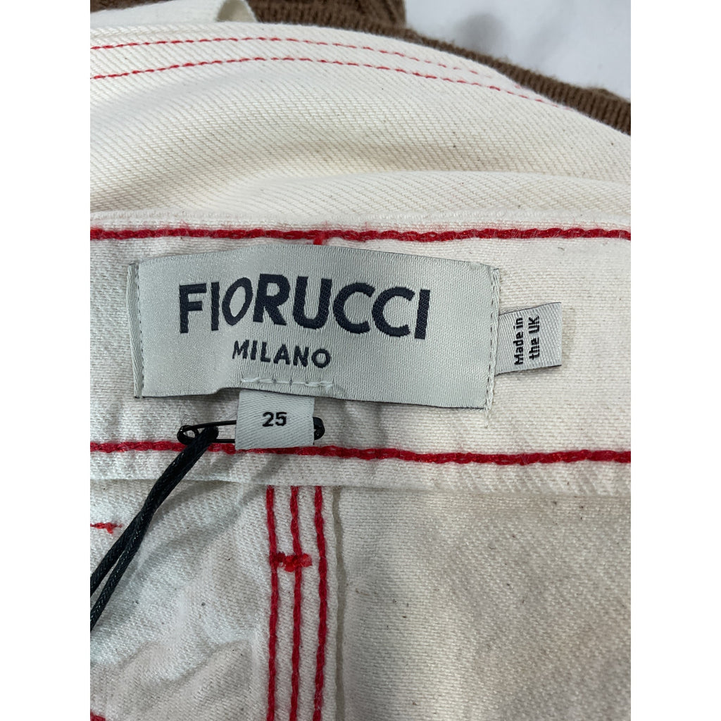 Fiorucci 'Carpenter' White Denim Jeans  Size 25 - NWT