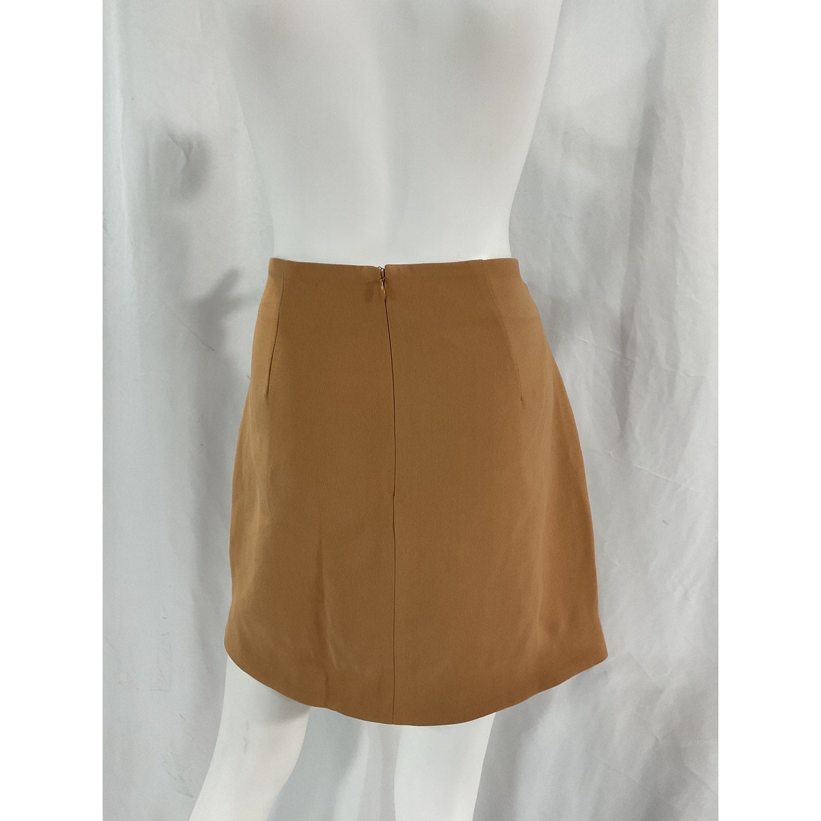 Elliatt 'Belair' Tan Faux Suede Leather Skirt Size L