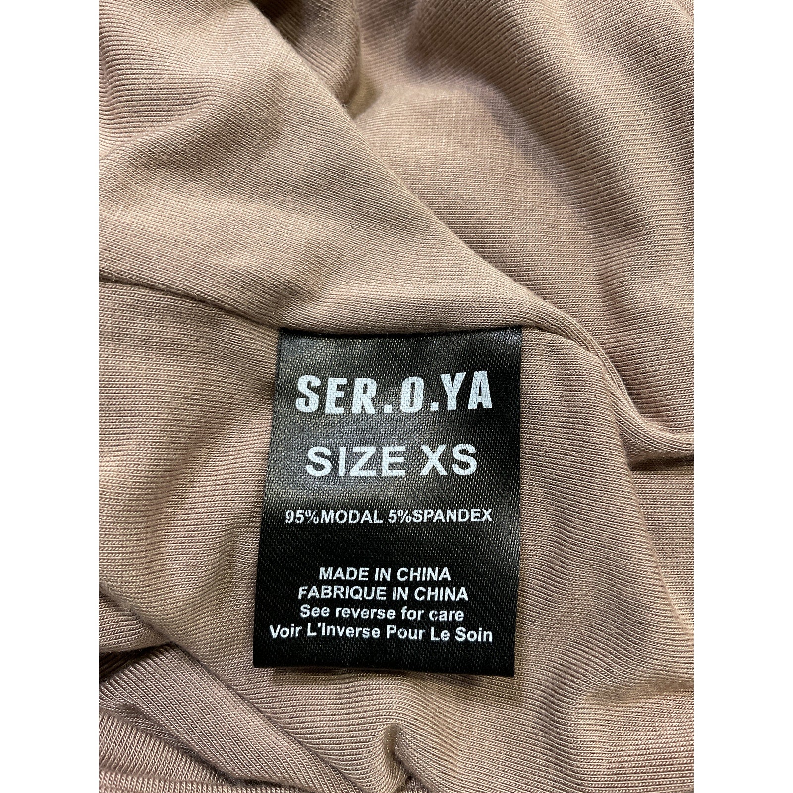 Ser.O.Ya 'Artemis' Beige Front Cut Out Off Shoulder Top Size XS