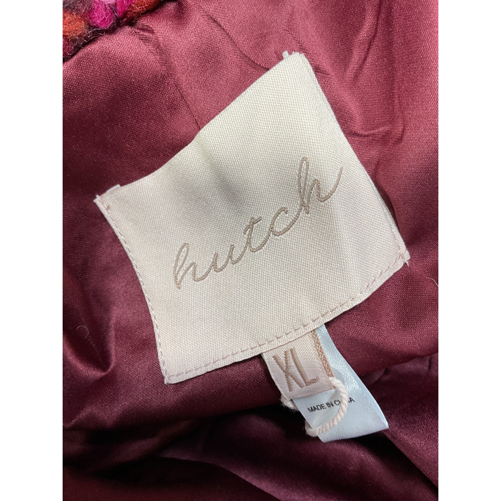 Hutch 'Kat' Pink Wrap Coat Size XL