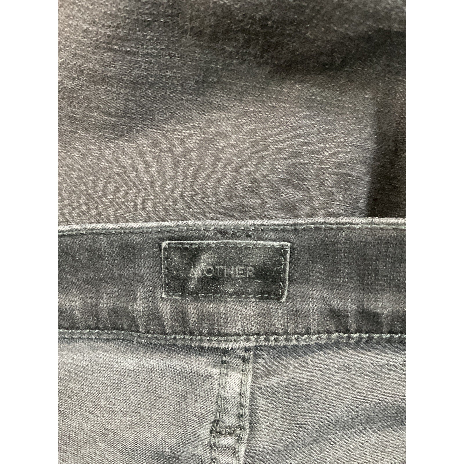 Mother 'Insider' Black Crop Step Fray Denimn Jean Size 25
