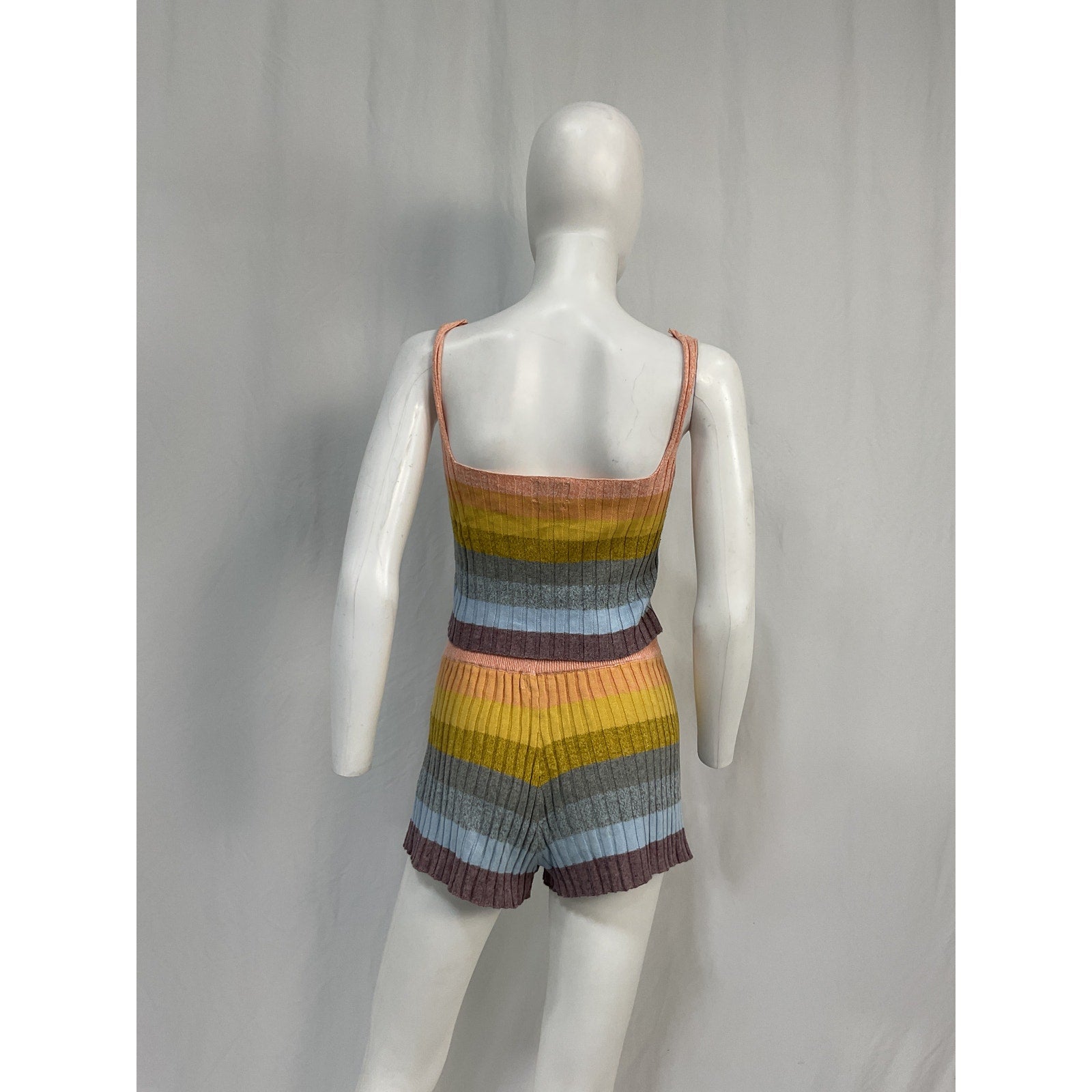 Saylor 'Kiara' Yellow Linen Top & Shorts Set Size S