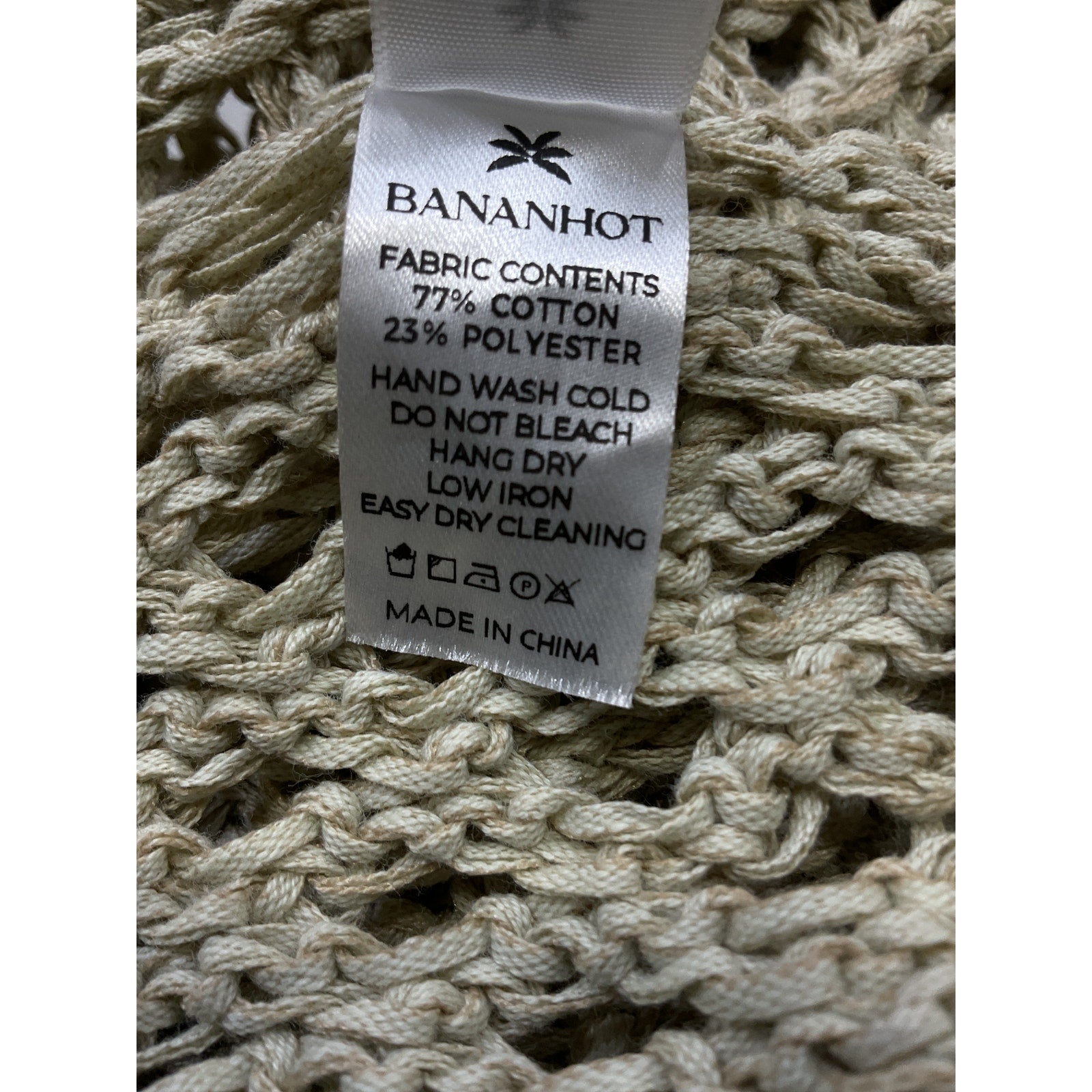 Bananhot 'Magen' White Knit Shirt Size XS
