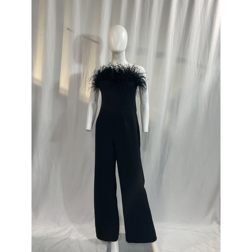 Likely 'Desi' Black Full Lenght Strapless Jumpsuit Size 6