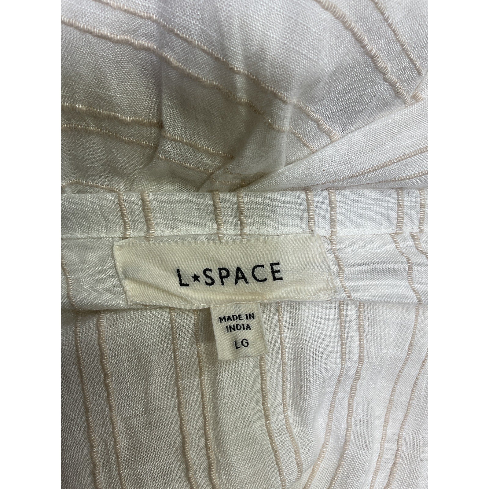 Lspace 'Santorini' White Gauze Dress Size L