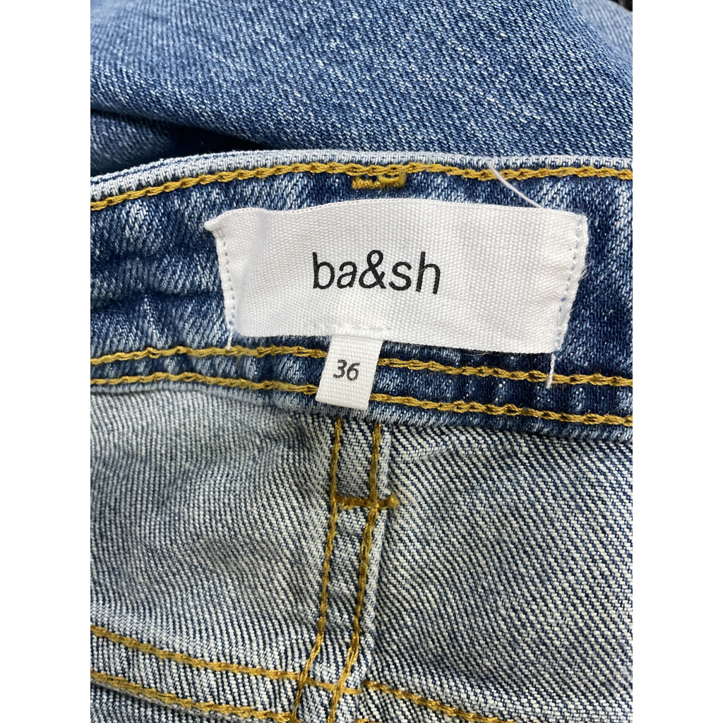 Ba&Sh 'Booty Cropped' Blue Denim Jeans Size 4