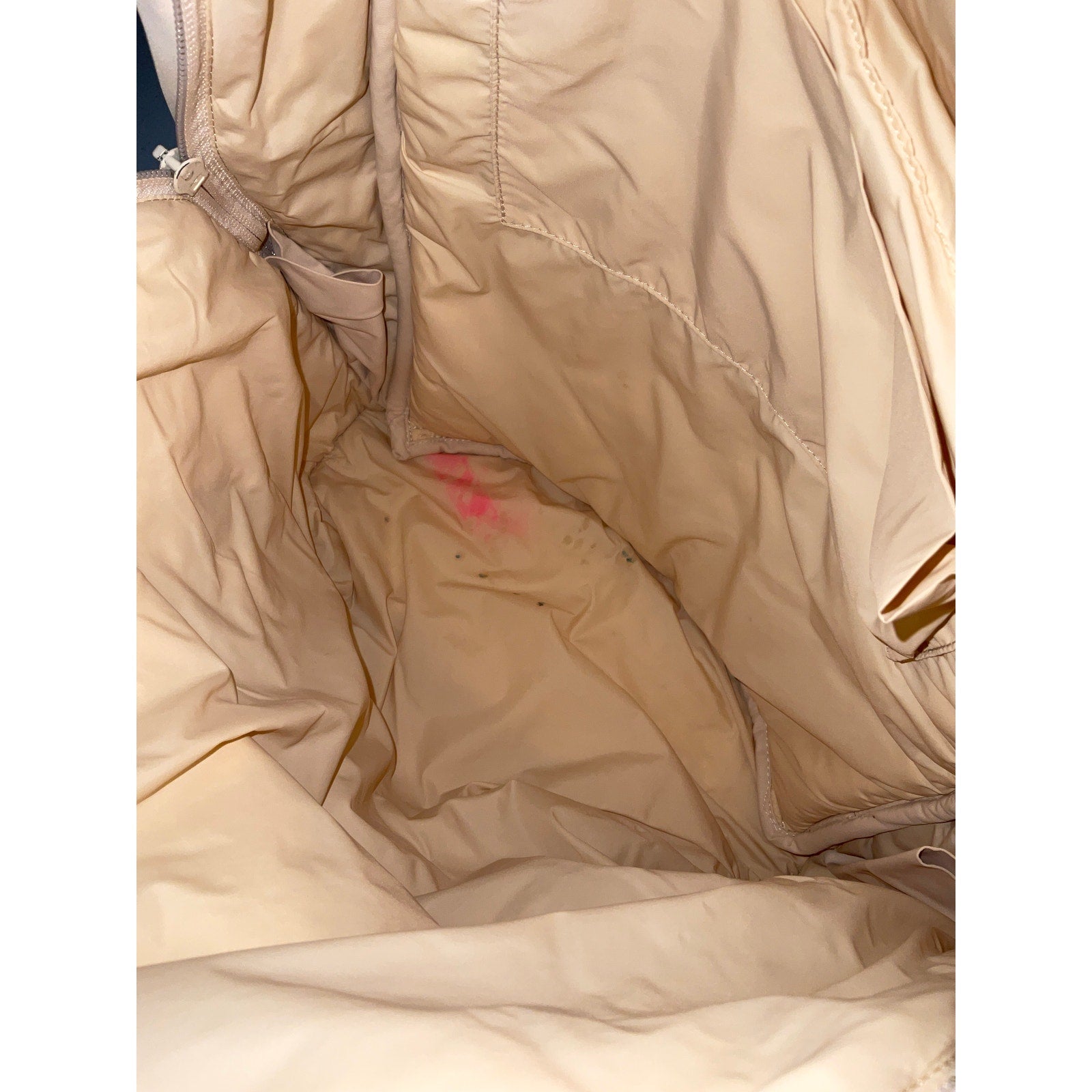Pangaia Padded Tan Nylon Backpack