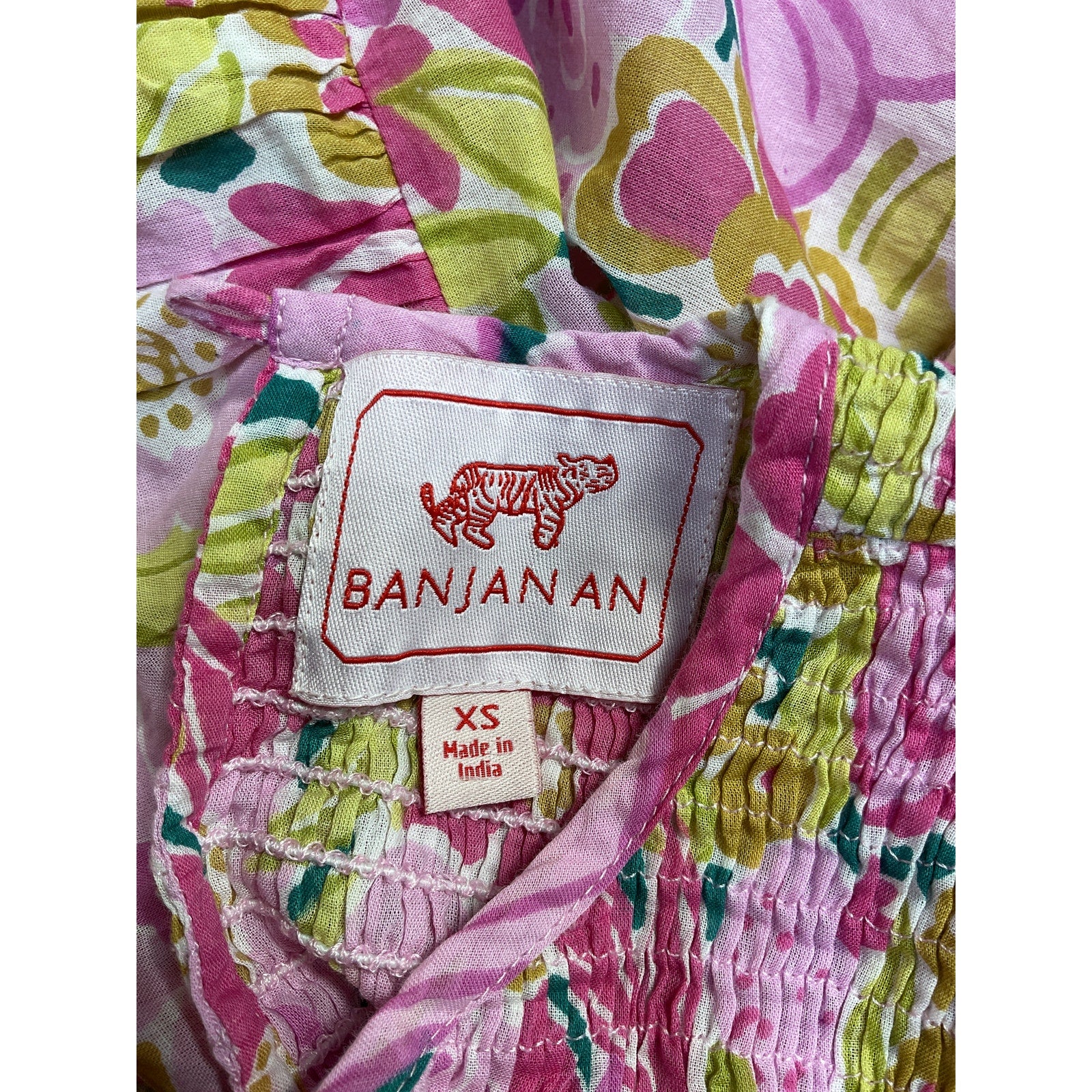 Banjanan 'Quant' Pink Floral Print Dress Size XS