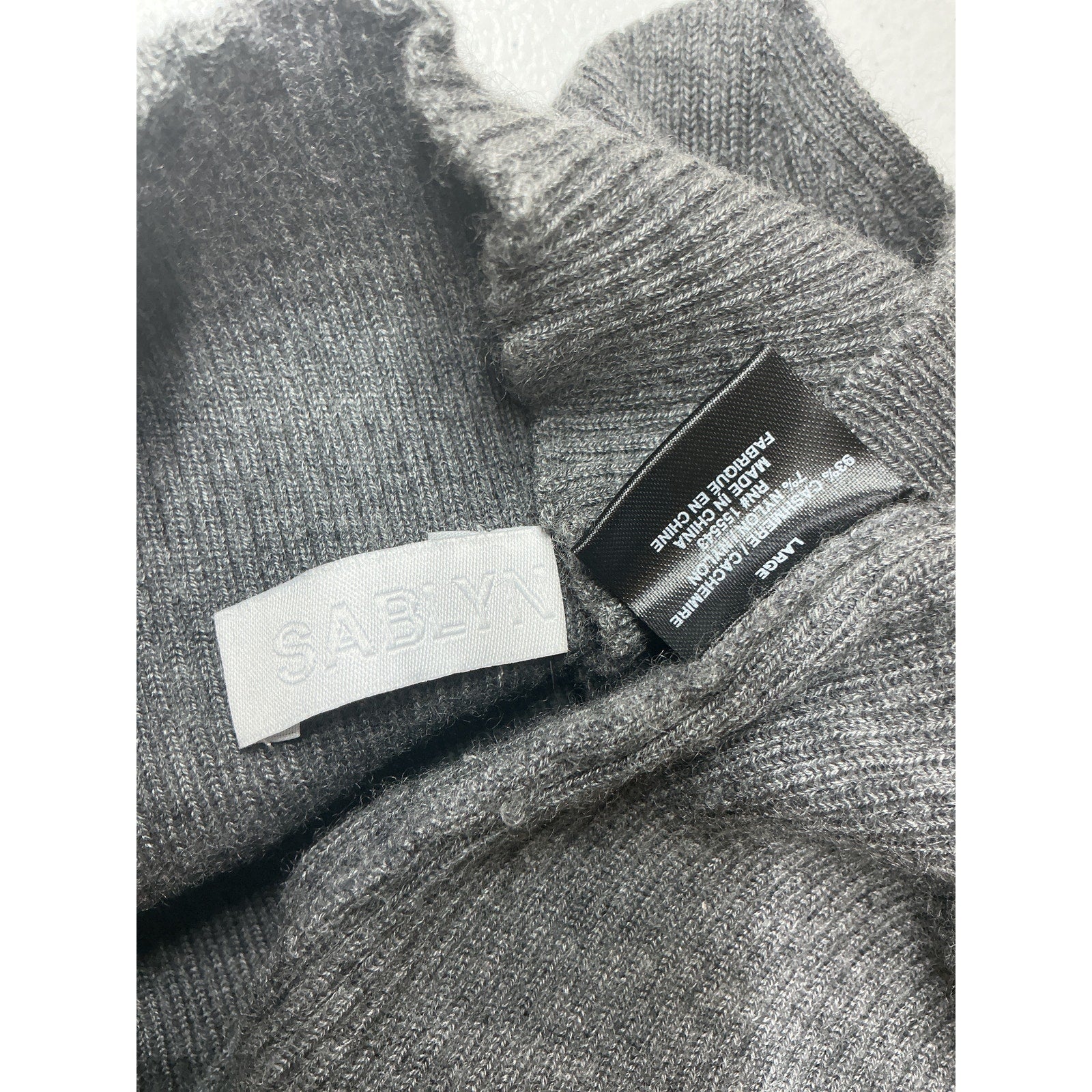 Sablyn 'Lauren' Grey Cashmere Dress Size L