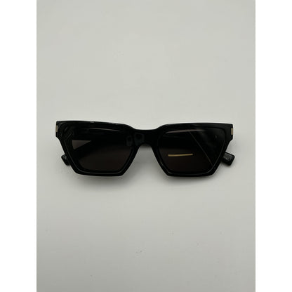 Saint Laurent Eyewear Black Acetate Calista Cat-Eye Acetate Sunglasses Size OS
