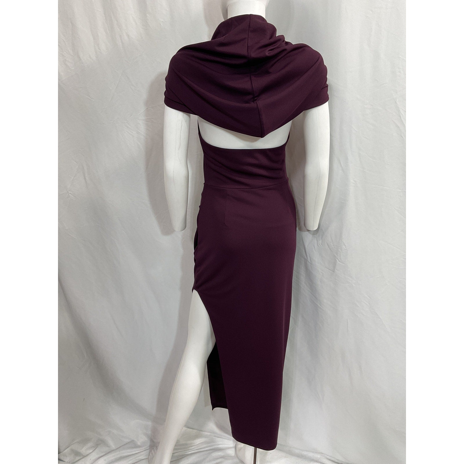 Nicholas 'Charmaine' Black Hooded Gown Size 8