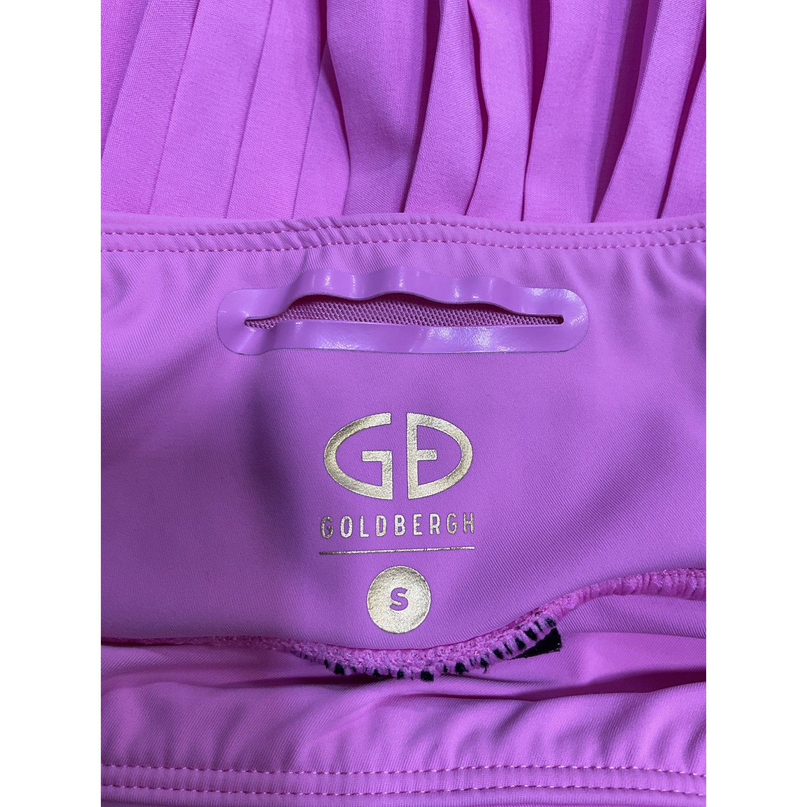 Goldbergh 'Plisse' Pink Polyester Skirt Size S