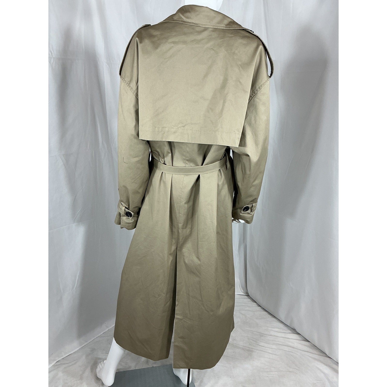 Dissh 'Cameron' Green Cotton Moss Trench Coat Size 8 - NWT