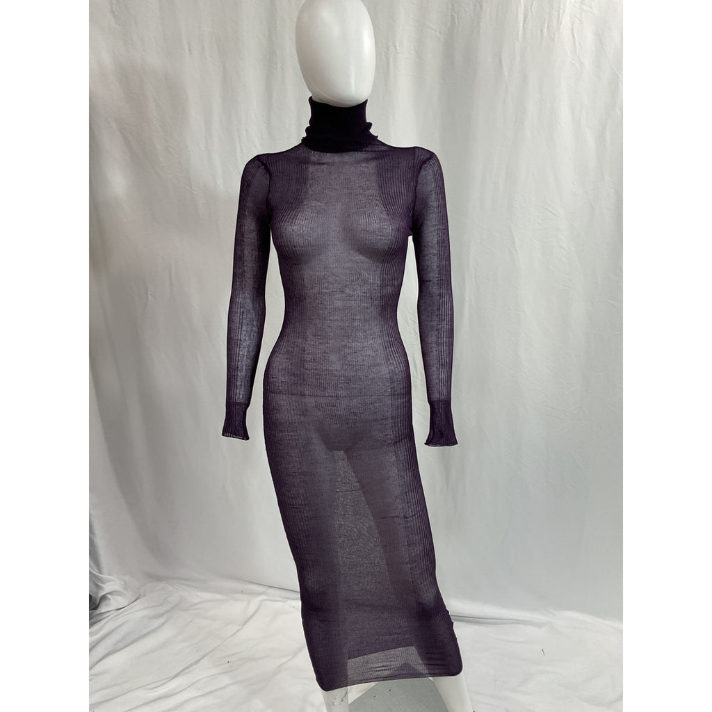 Ser.O.Ya 'Christine' Black Long Sleeve Turtleneck Dress Size S