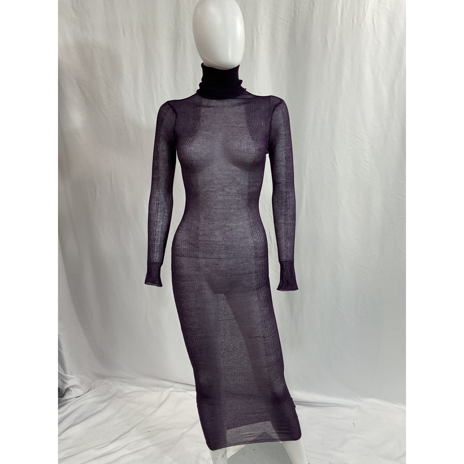 Ser.O.Ya 'Christine' Black Long Sleeve Turtleneck Dress Size S