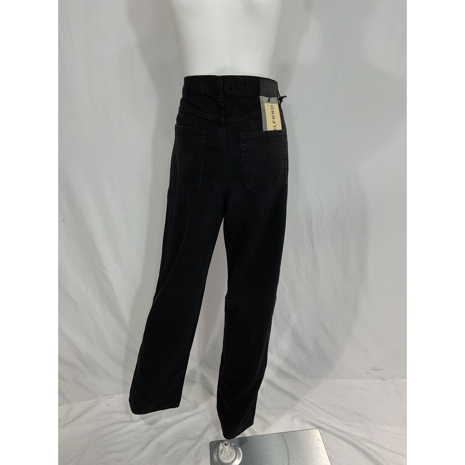 Grlfrnd 'Bella' Black Low Rise Boyfriend Denim Jeans Size 27 - NWT