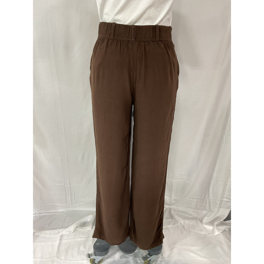 L*Space 'Rhodes' Brown Linen Pant Size S