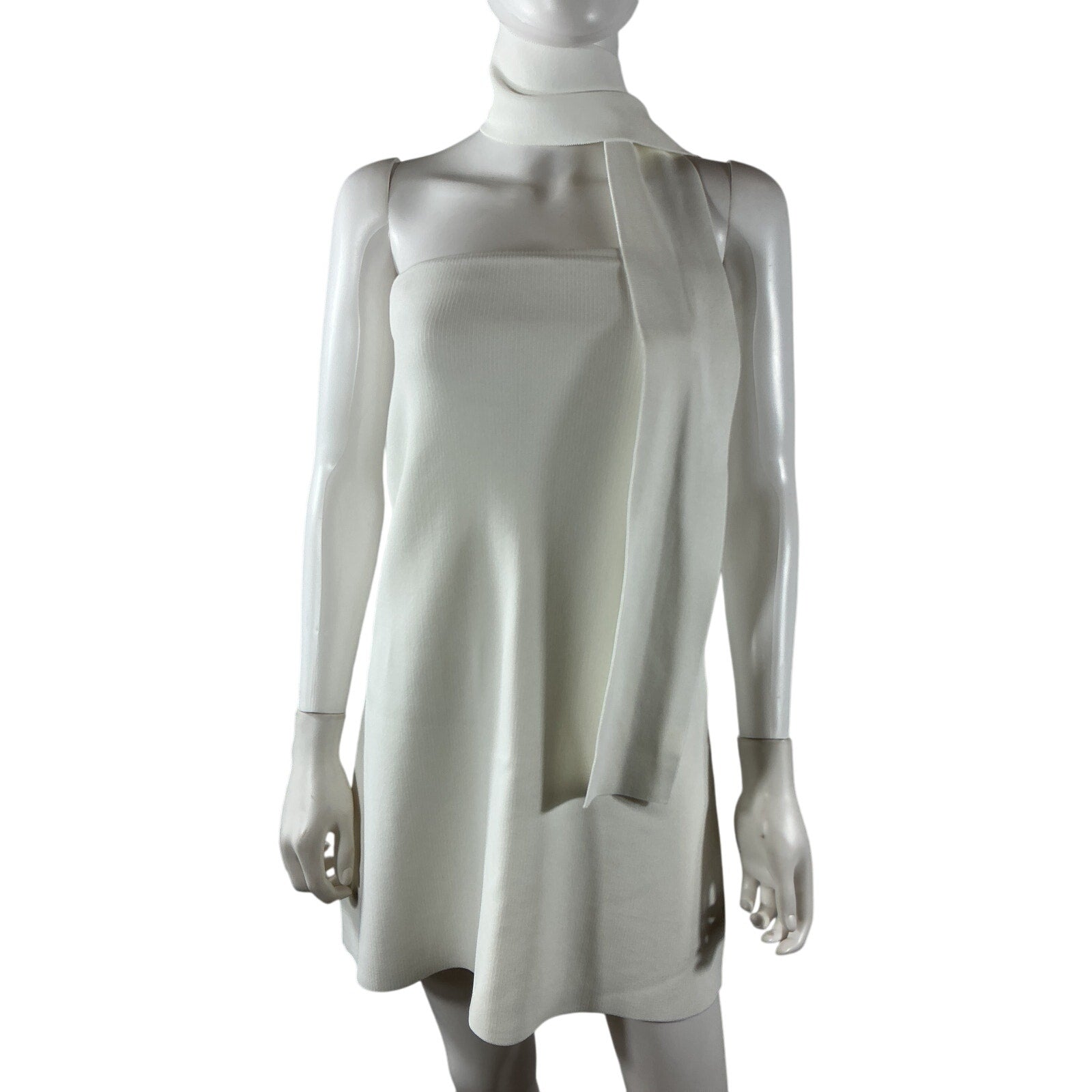 Lpa 'Adrianna' White Viscose Knit Mini Dress Size S