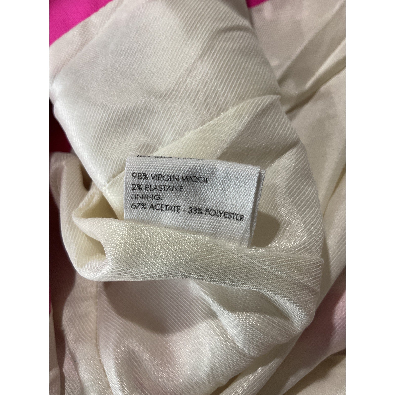 Jacquemus 'La Veste' Pink Virgin Wool Filu Blazer Size 36