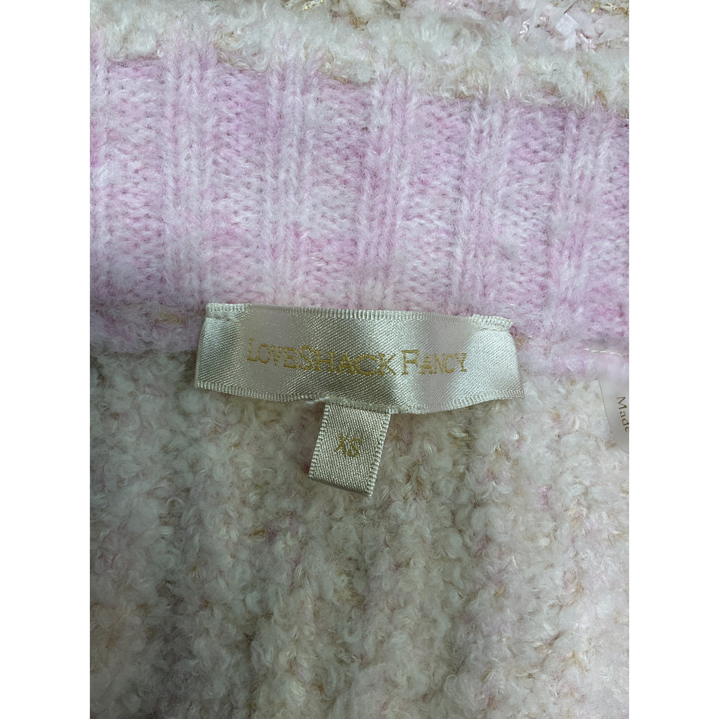 Loveshackfancy 'Bibi' White Wool Knit Skirt Size XS