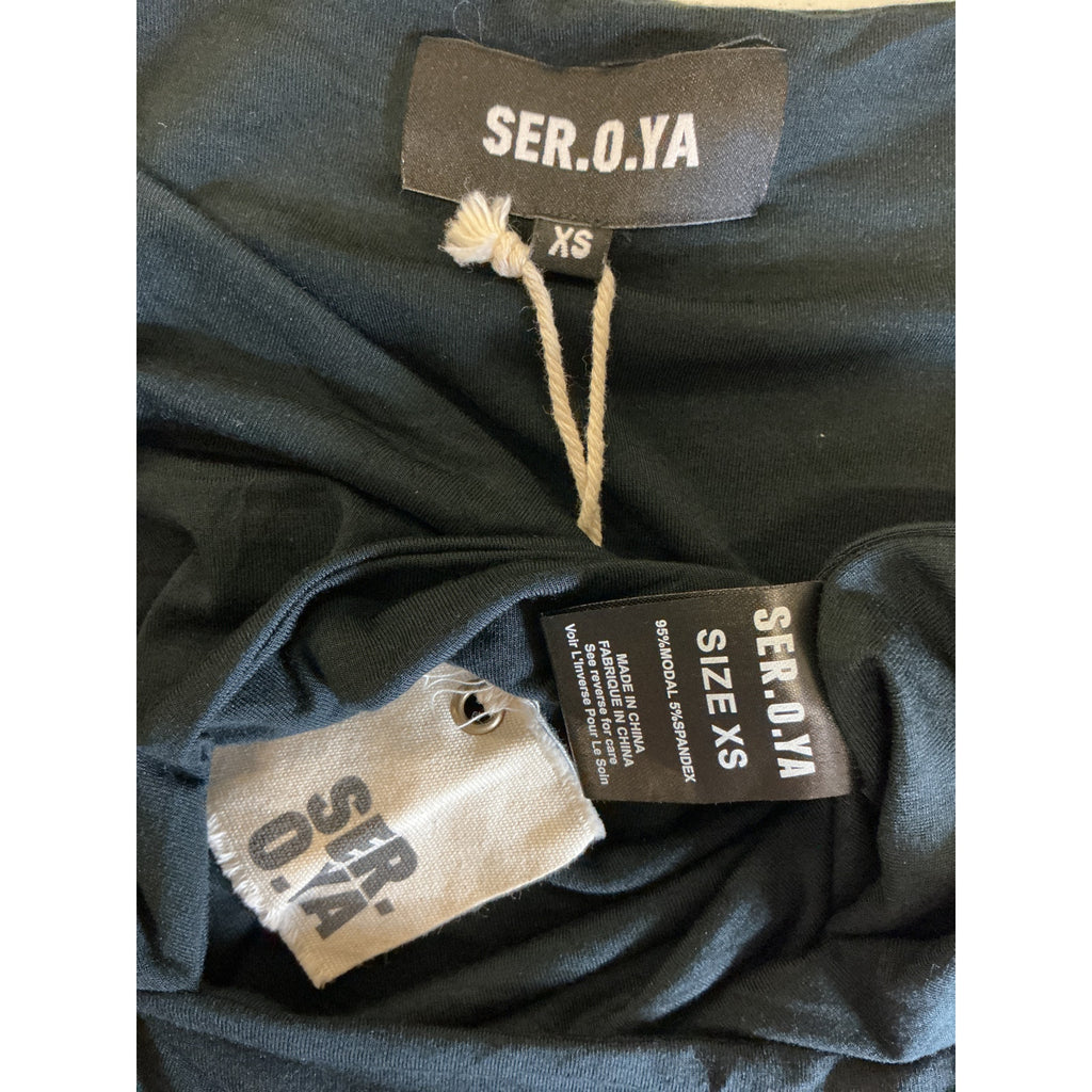 Ser.O.Ya 'Artemis' Black Modal Top Size XS