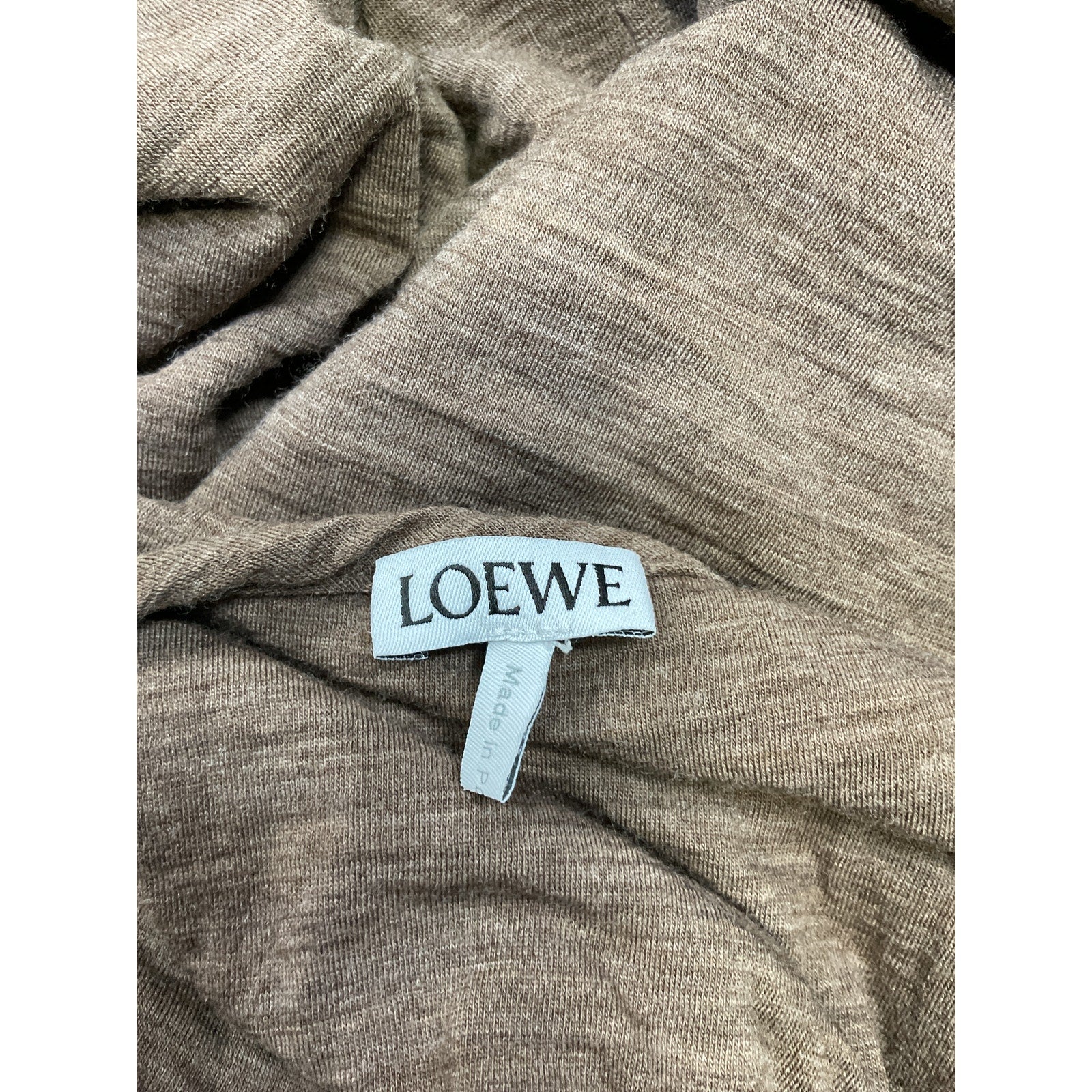 Loewe 'Anagram' Brown Wool Tank Top Size S