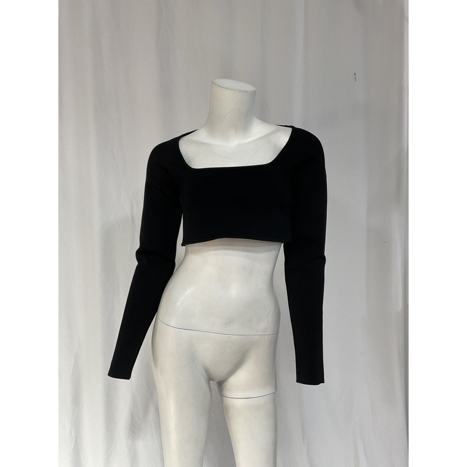 A.L.C. 'Belle' Black Cropped Top Size M - NWT