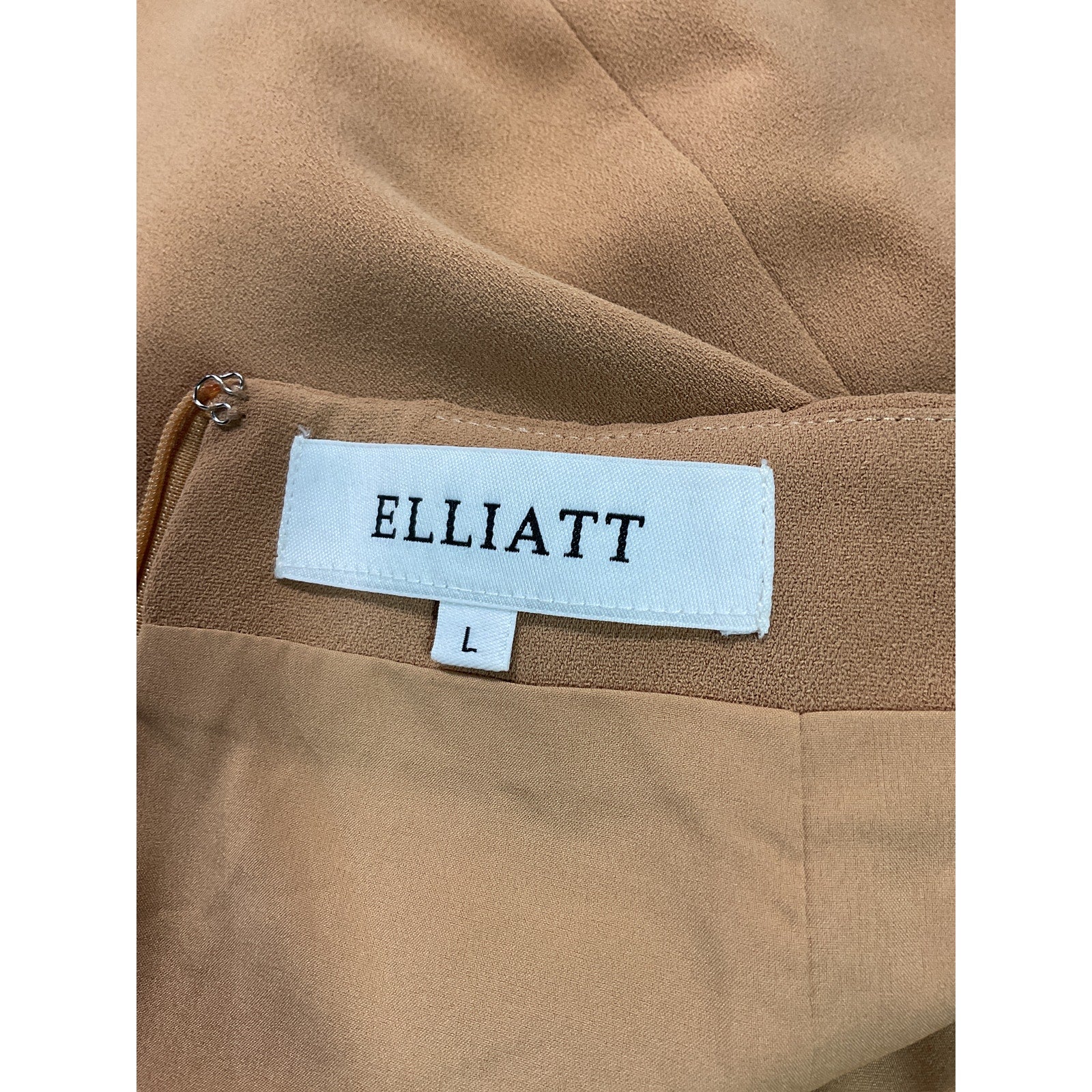 Elliatt 'Belair' Tan Faux Suede Leather Skirt Size L
