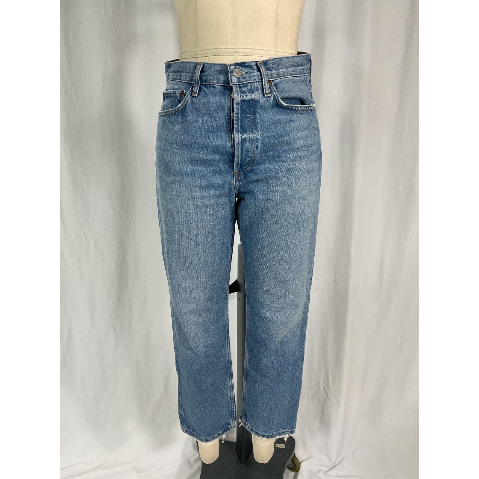 Agolde '90's' Blue Crop Denim Jean Size 25