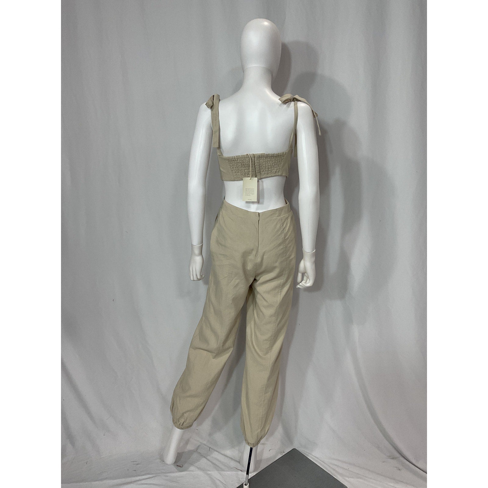 Tularosa 'Kylo' White Linen Jumpsuit Size XS