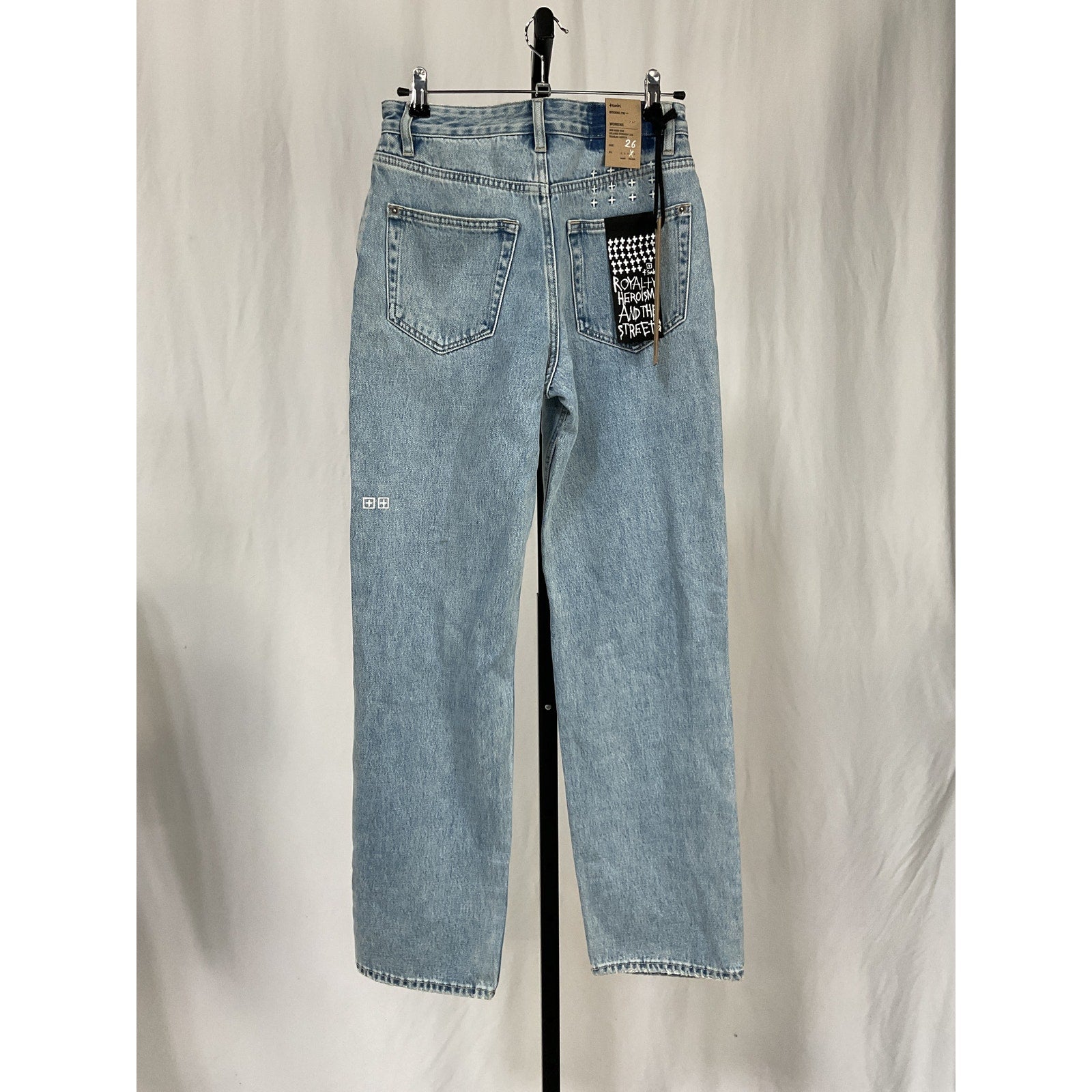Ksubi 'Brooklyn' Blue Cotton Authentik Trashed Denim Jean Size 26 - NWT
