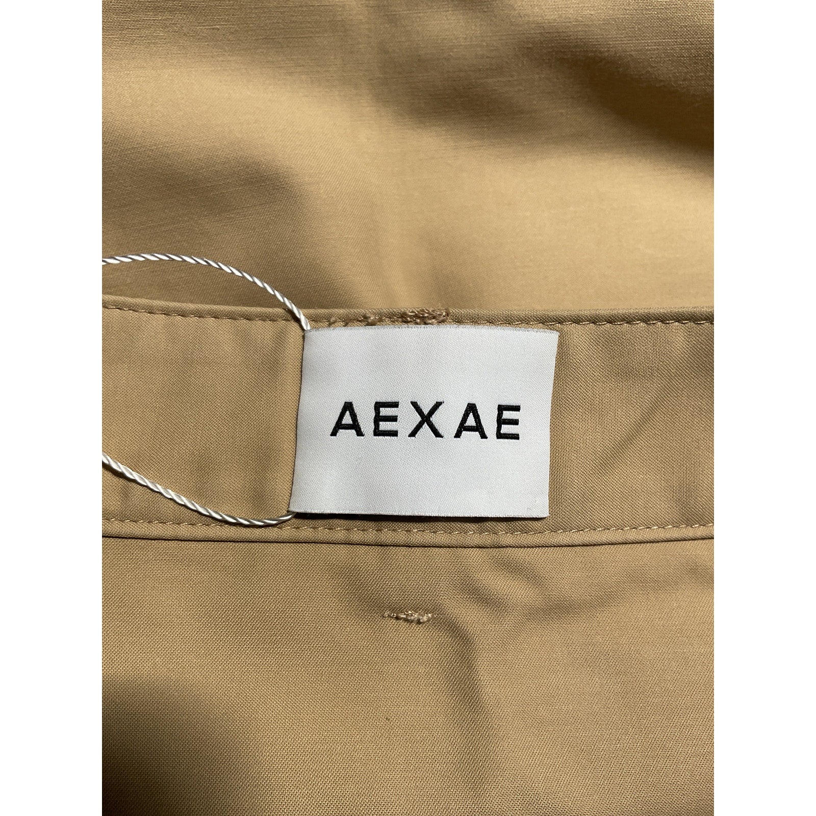 Aexae Beige Viscose Mini Skirt Size XS