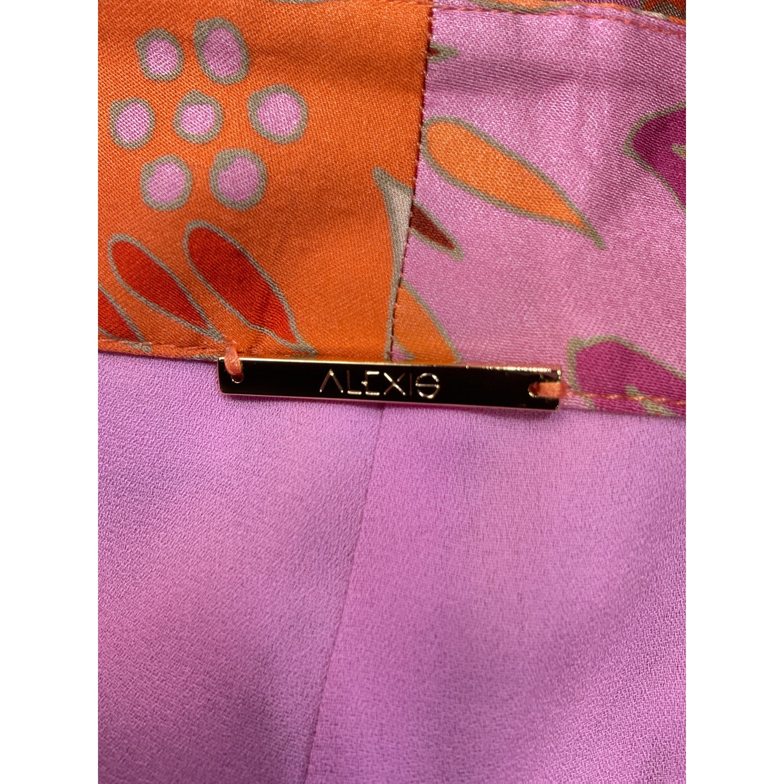 Alexis 'Flore' Orange Viscose Short Size XS