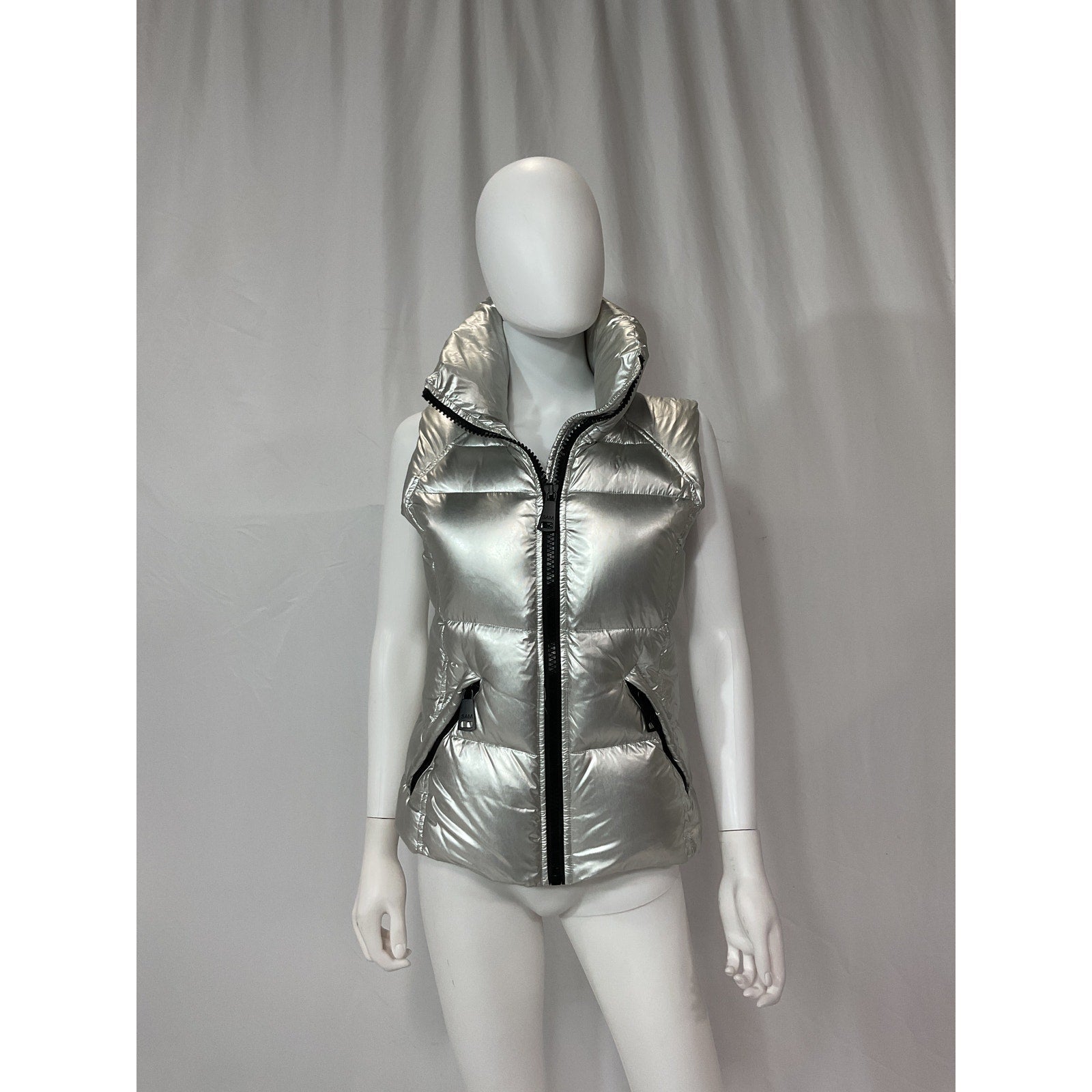 Sam. 'Freedom' Metallic Silver Vest Size S
