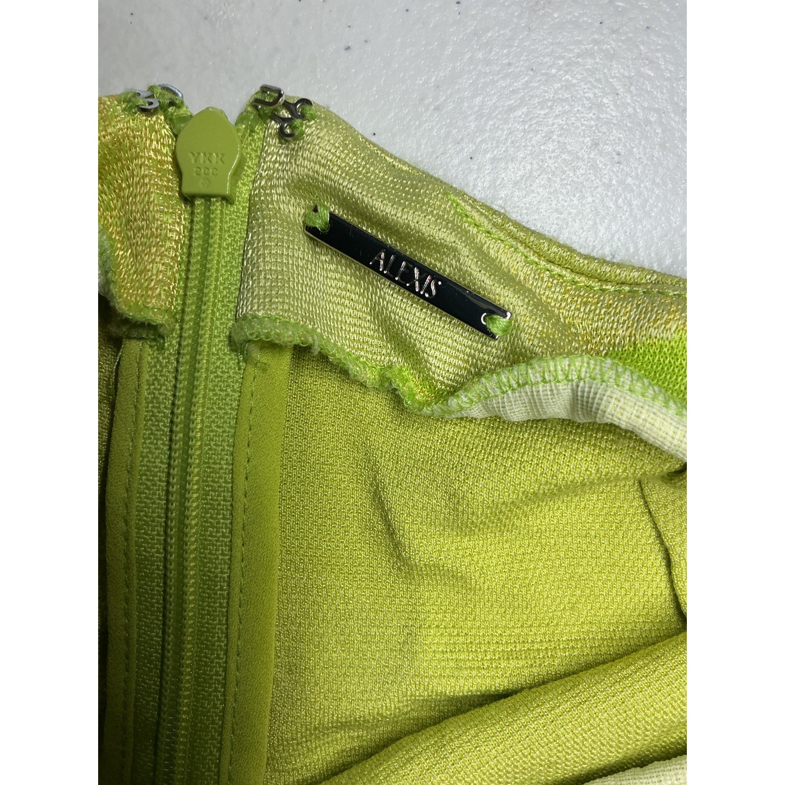 Alexis 'Angelika' Green Viscose Straight-Leg Pants Size M