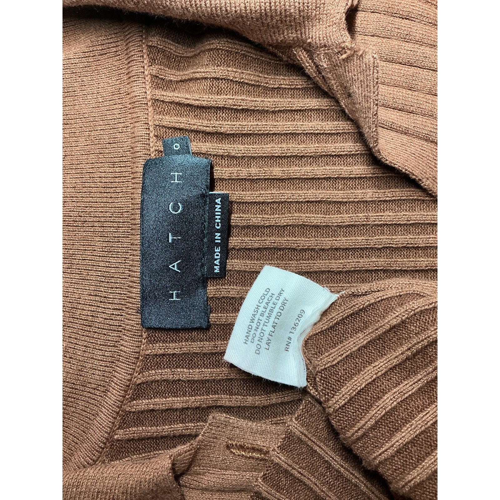 Hatch 'Averie' Brown Cotton Polo Sweater Dress Size 0