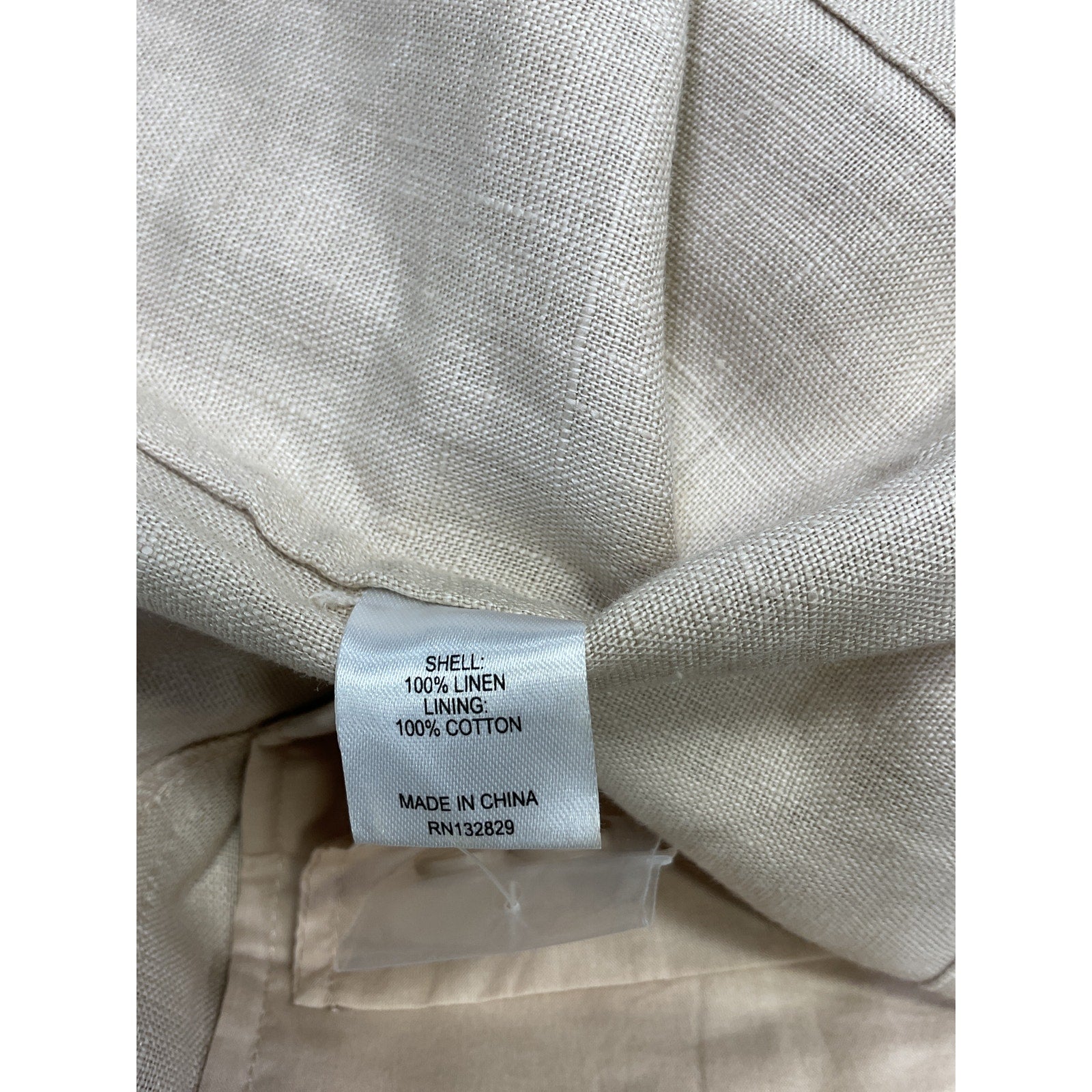 L'Academie 'Allana' Beige Linen Skort Size S