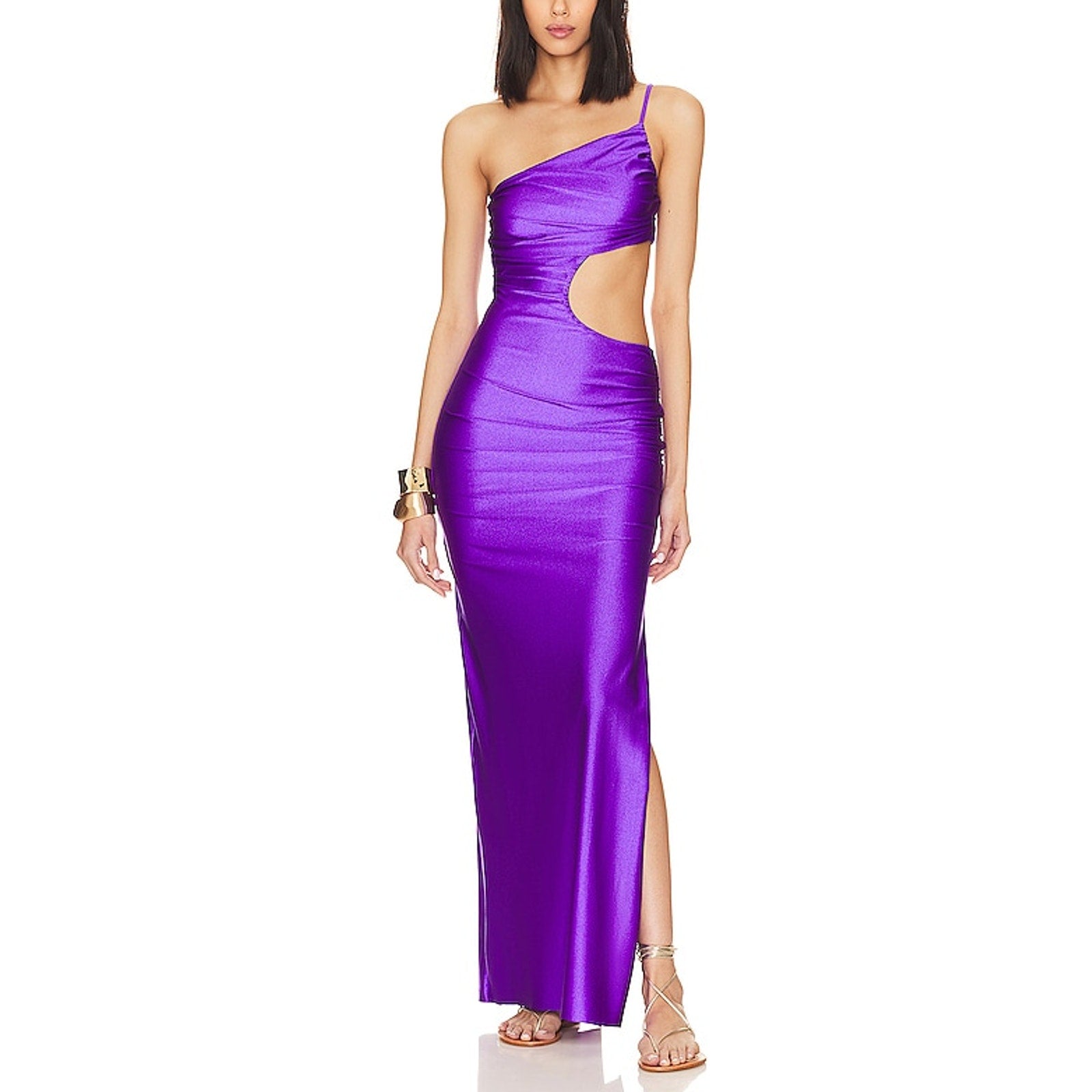 Baobab x Revolve 'Luzia' Purple One Shoulder Dress Size S - NWT