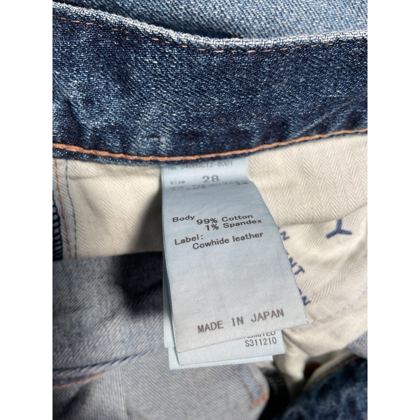 Moussy 'Meadowood' Blue Skinny Denim Jean Size 28