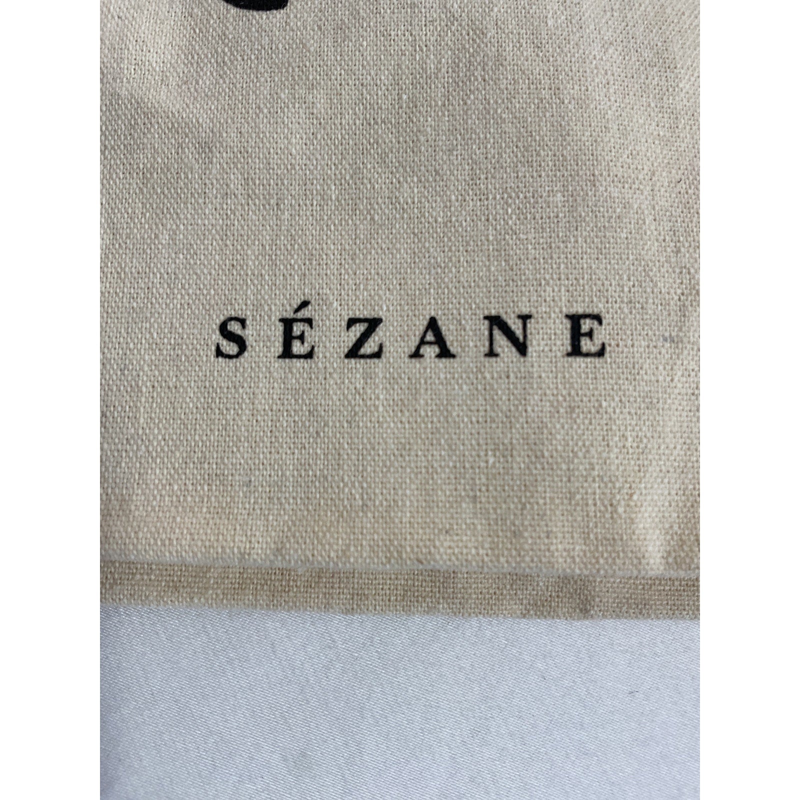 S�zane "Bonjour L'Amour" White Cotton Tote Bag