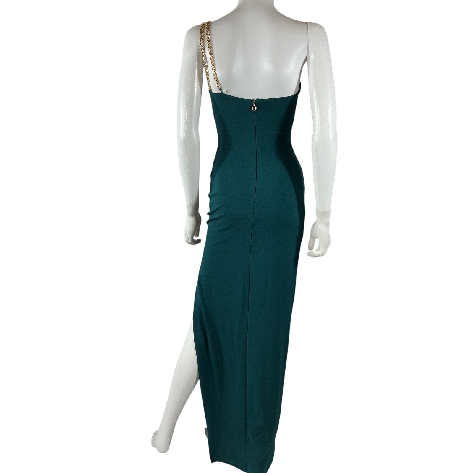 Nookie 'Estella' Green Polyester One Shoulder Gown Size XS