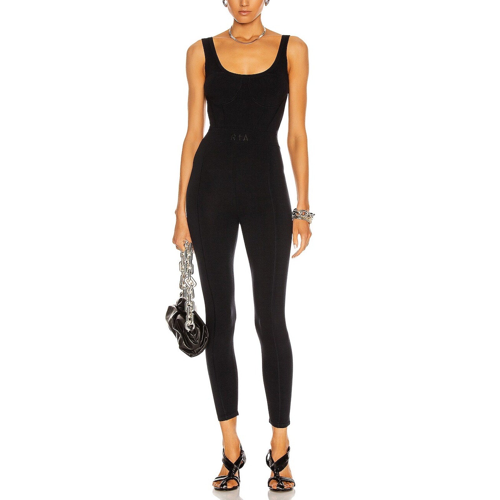 Rta 'Enrica' Blue Cotton Jumpsuit Size XS