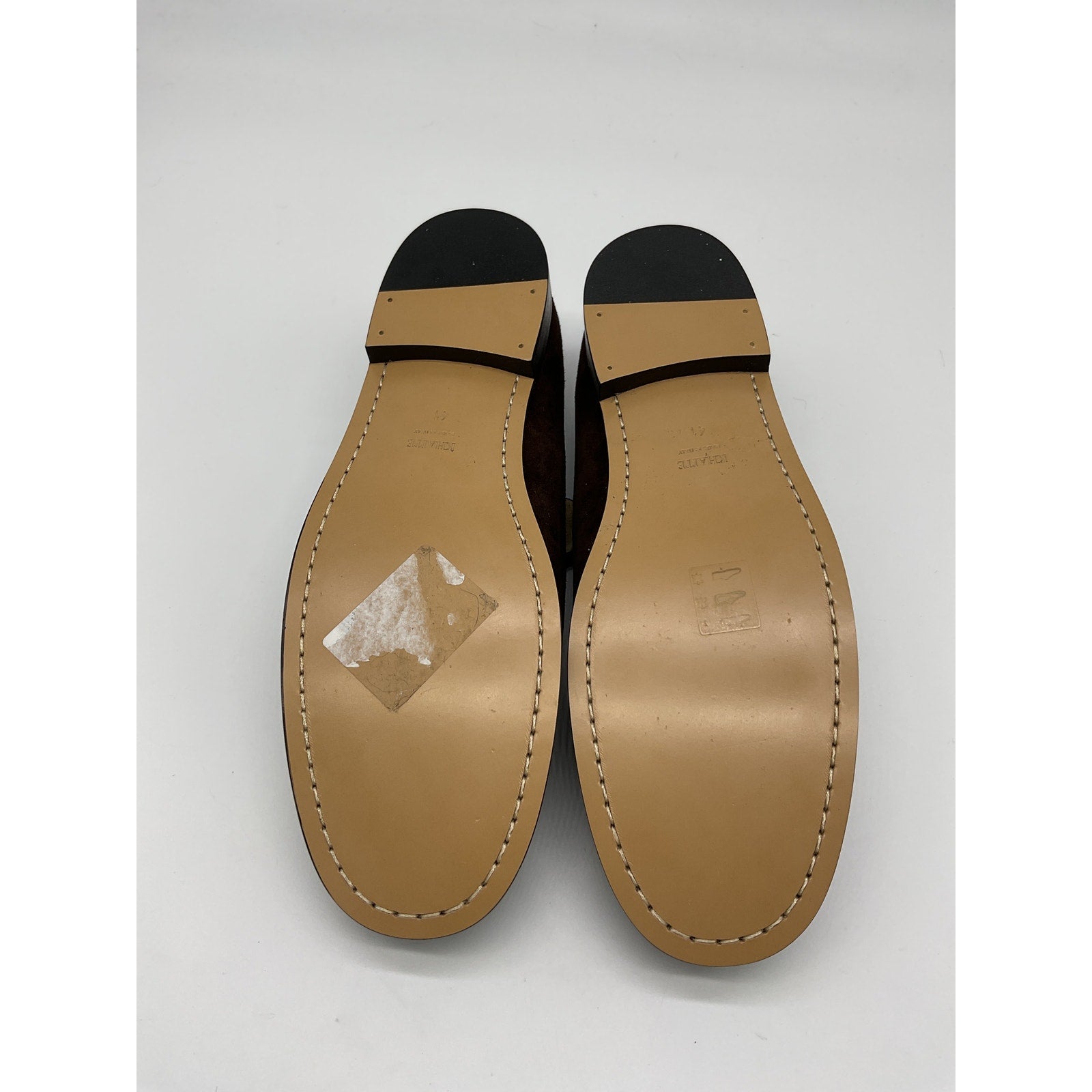 Khaite 'Alessio' Brown Leather Suede Loafers Size 11