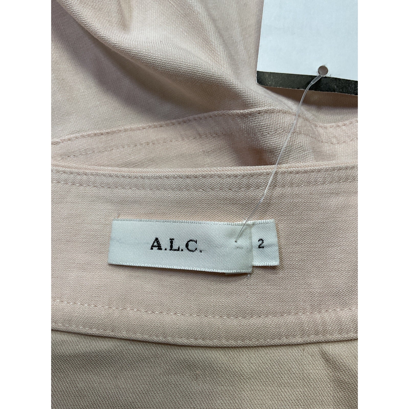 A.L.C. 'Amalie' Pink Linen Denim Wrap Skirt Size 2 - NWT