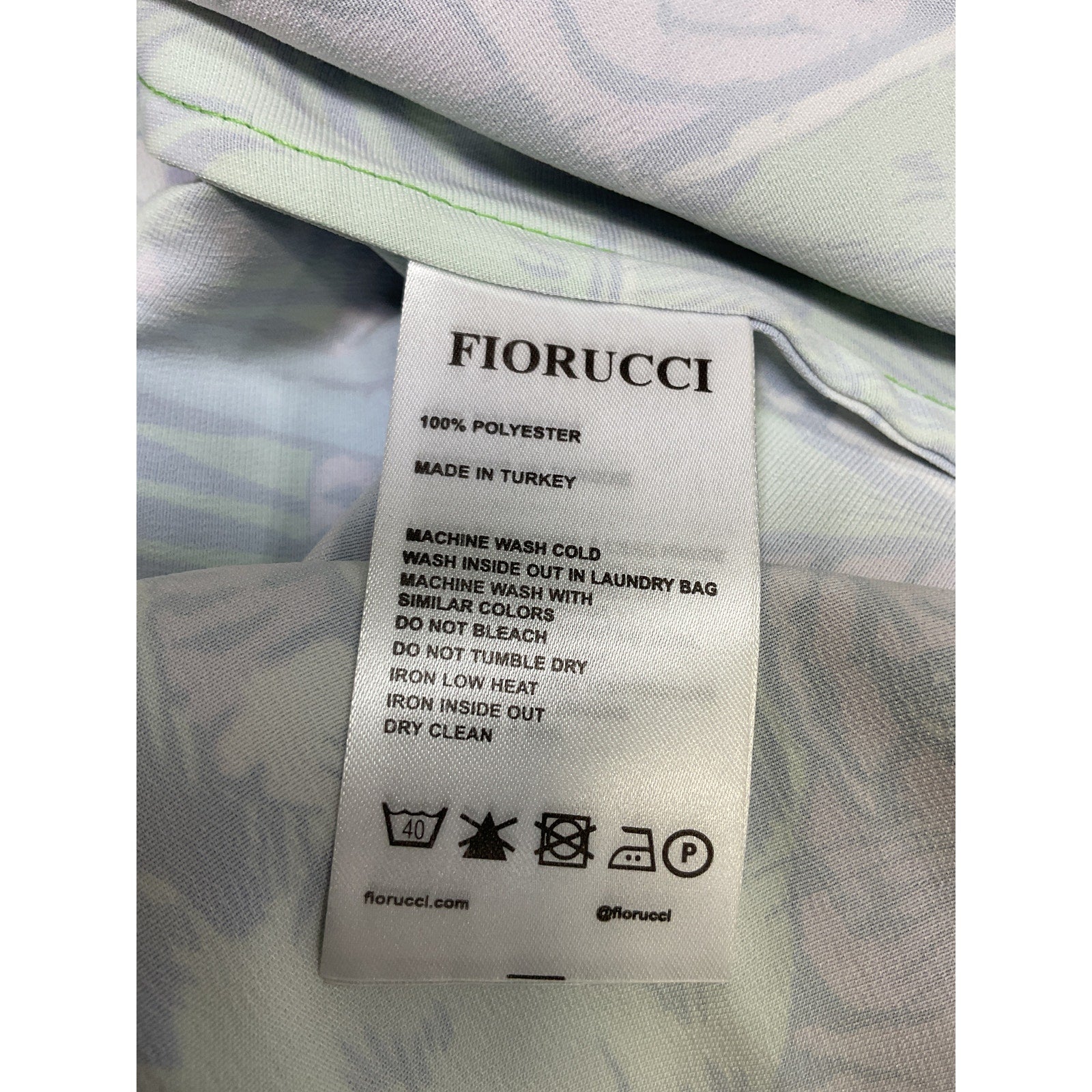 Fiorucci 'Tiger' Green Print Shirt Dress Size S