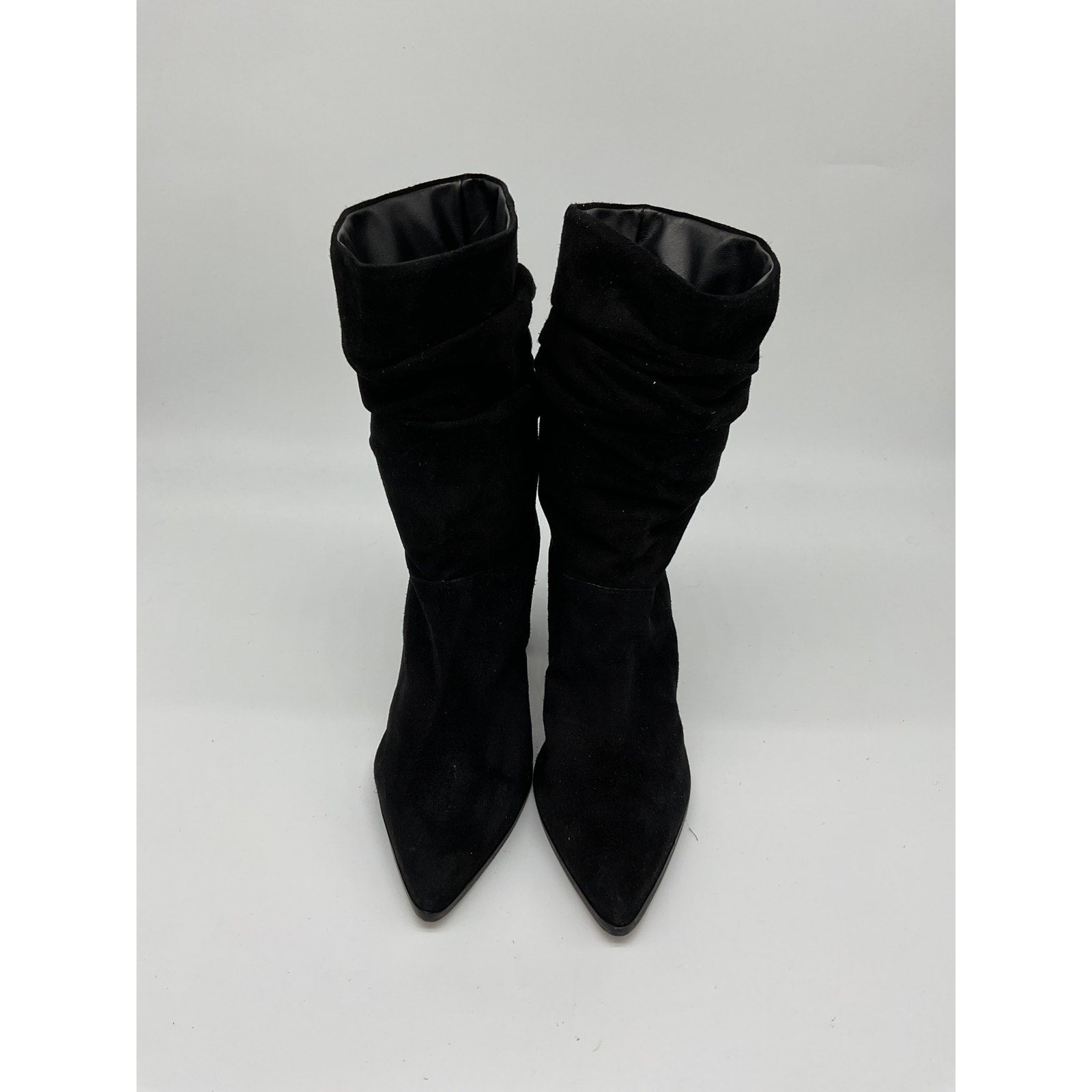 Schutz 'Ashlee' Black Leather Wedge Bootie Size 8