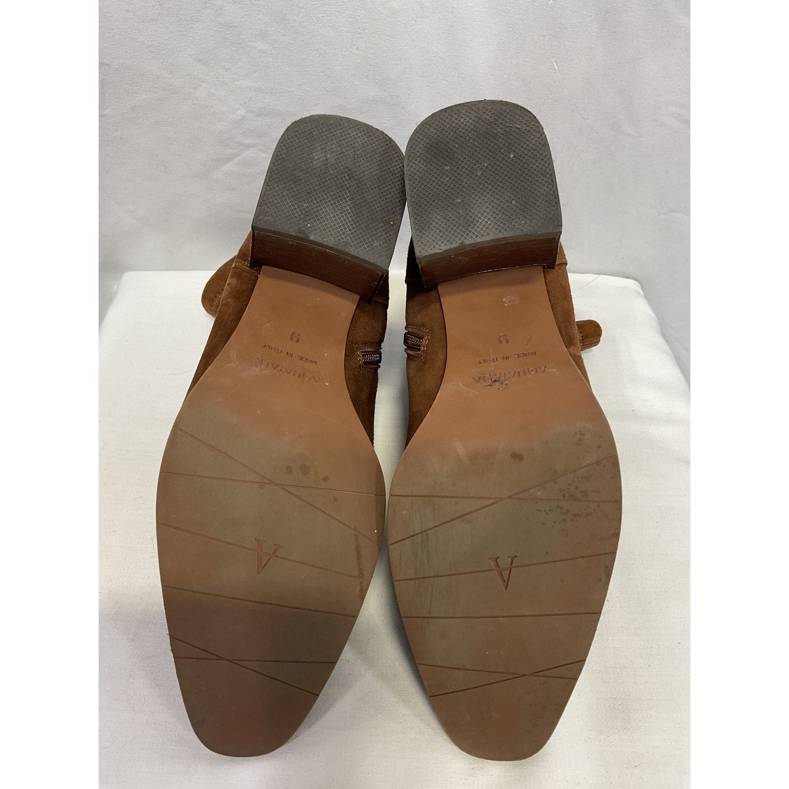 Aquatalia 'Janella' Brown Leather Weatherproof Bootie Size 9
