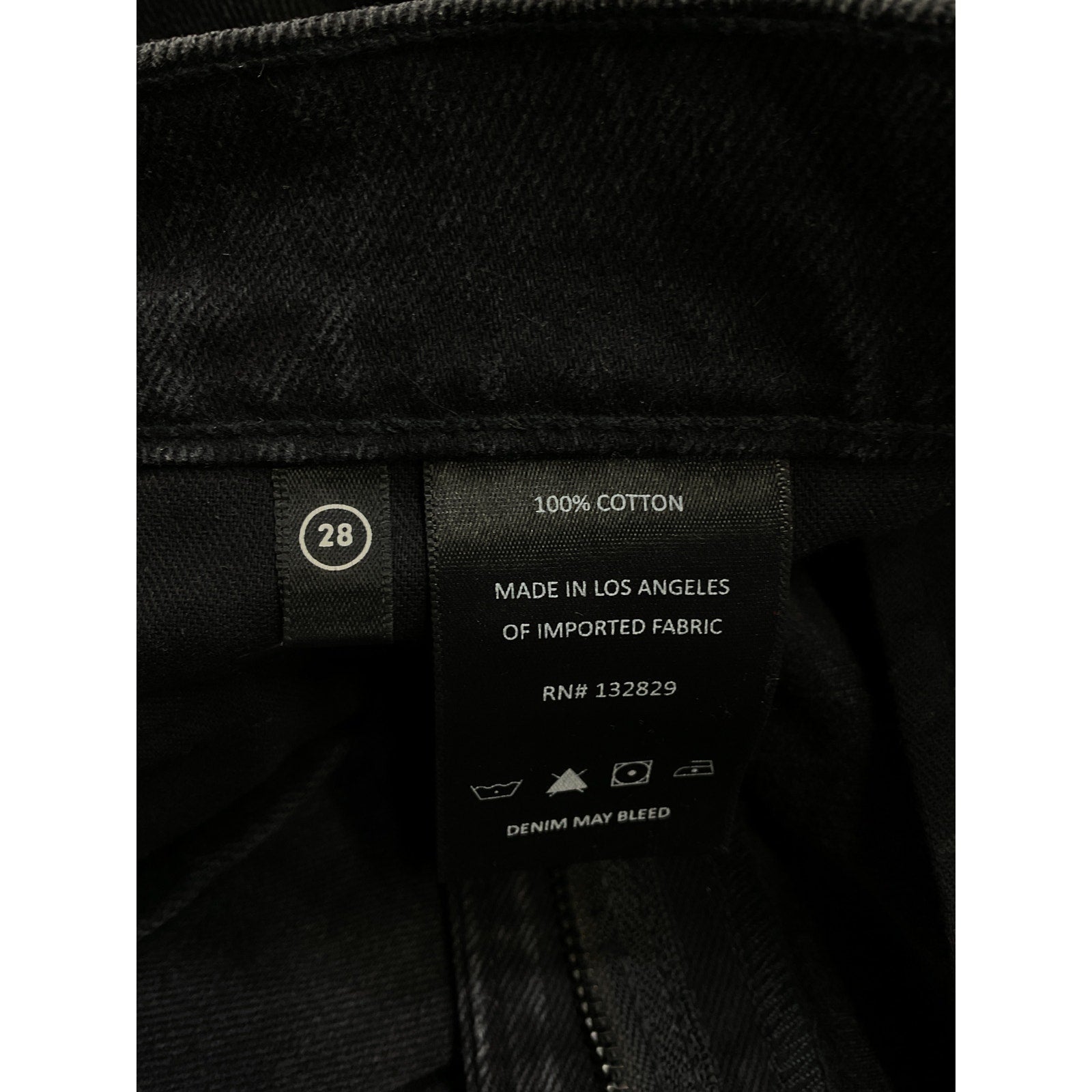 Grlfrnd 'Amara' Black Maxi Pencil Skirt With Back Slit Size 28