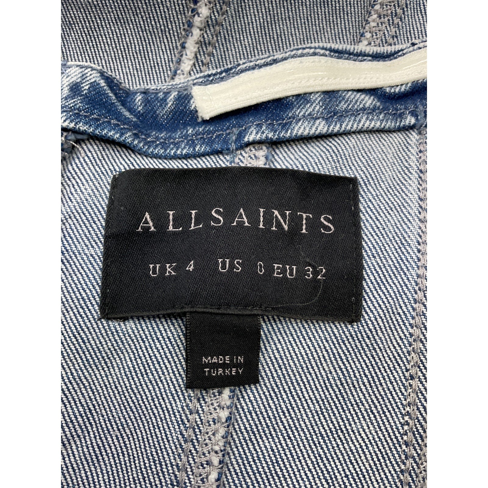 Allsaints 'Charli' Blue Cotton Corset Dress Size US 0